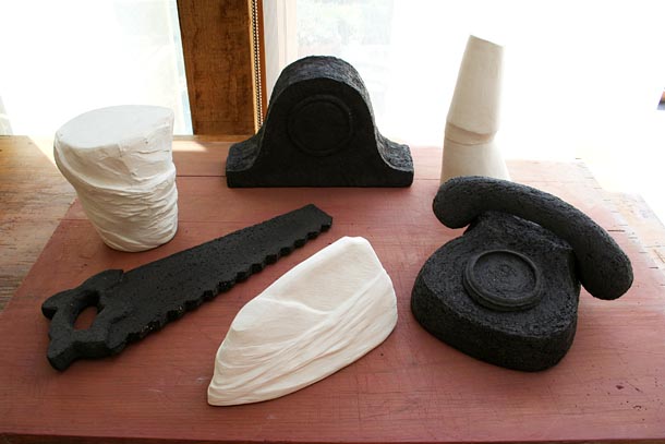 Objects for the table, ceramic, studio