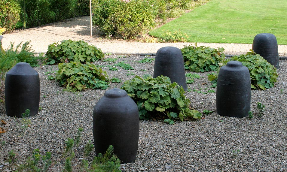Beehives, cast Bronze sculptures