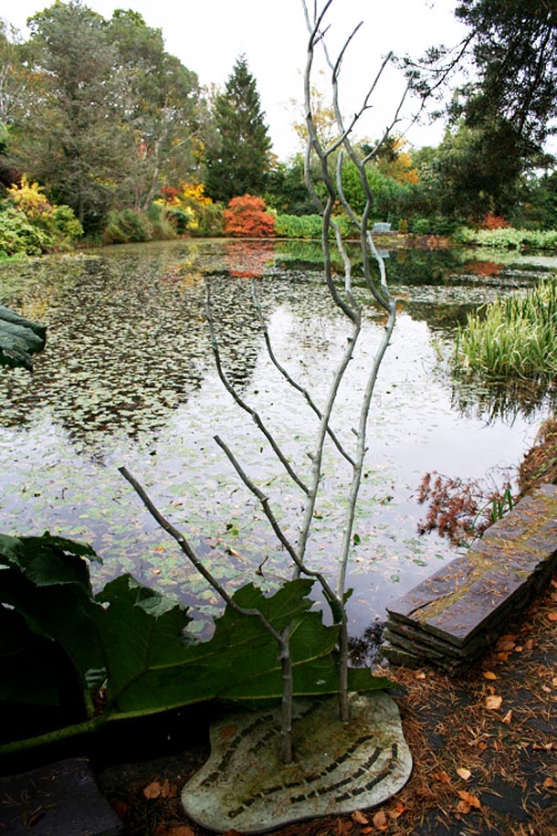 The Greening of Leaves, cast aluminium sculpture
