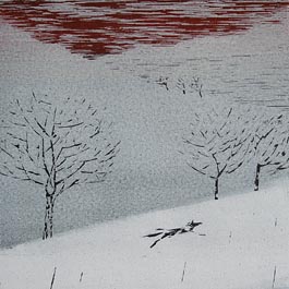 Clear or Cloudy, woodcut